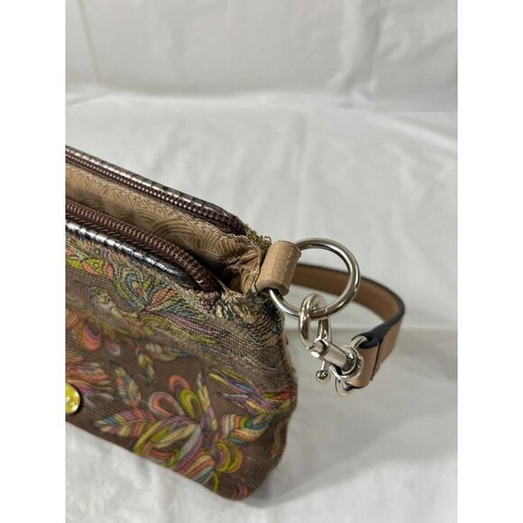 Sakroots Campus Mini Purse Artist Circle Peace Bird Print Crossbody Sequins Jute - Picture 15 of 16